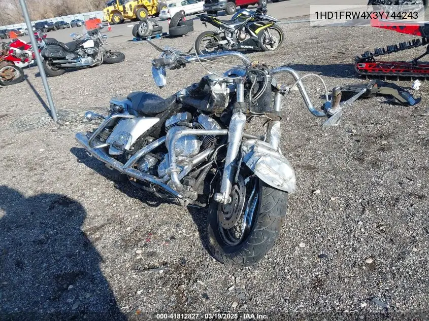 2003 Harley-Davidson Flhrci Anniversary VIN: 1HD1FRW4X3Y744243 Lot: 41812827