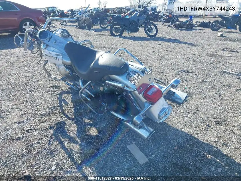 2003 Harley-Davidson Flhrci Anniversary VIN: 1HD1FRW4X3Y744243 Lot: 41812827