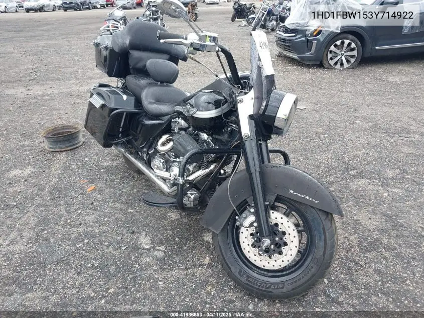 2003 Harley-Davidson Flhri VIN: 1HD1FBW153Y714922 Lot: 41986653