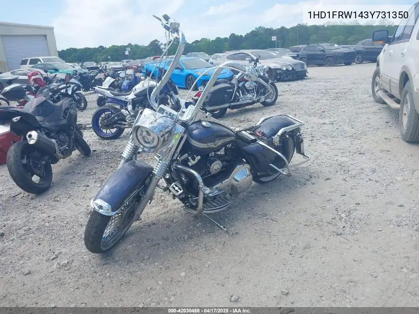2003 Harley-Davidson Flhrci VIN: 1HD1FRW143Y731350 Lot: 42030466