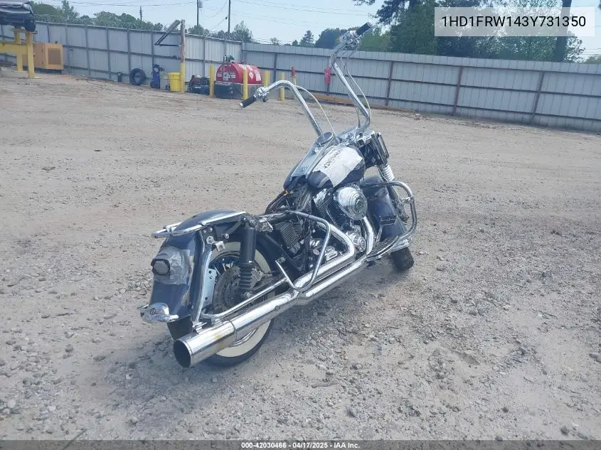 2003 Harley-Davidson Flhrci VIN: 1HD1FRW143Y731350 Lot: 42030466