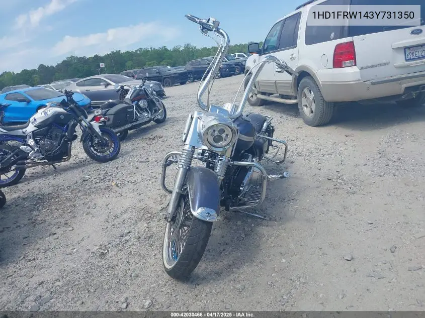 2003 Harley-Davidson Flhrci VIN: 1HD1FRW143Y731350 Lot: 42030466