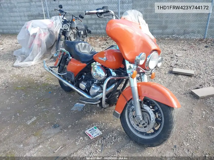 2003 Harley-Davidson Flhrci Anniversary VIN: 1HD1FRW423Y744172 Lot: 42215647