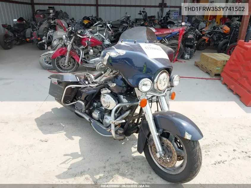 2003 Harley-Davidson Flhrci VIN: 1HD1FRW353Y741502 Lot: 42390862
