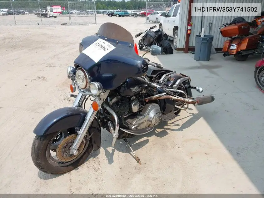 2003 Harley-Davidson Flhrci VIN: 1HD1FRW353Y741502 Lot: 42390862