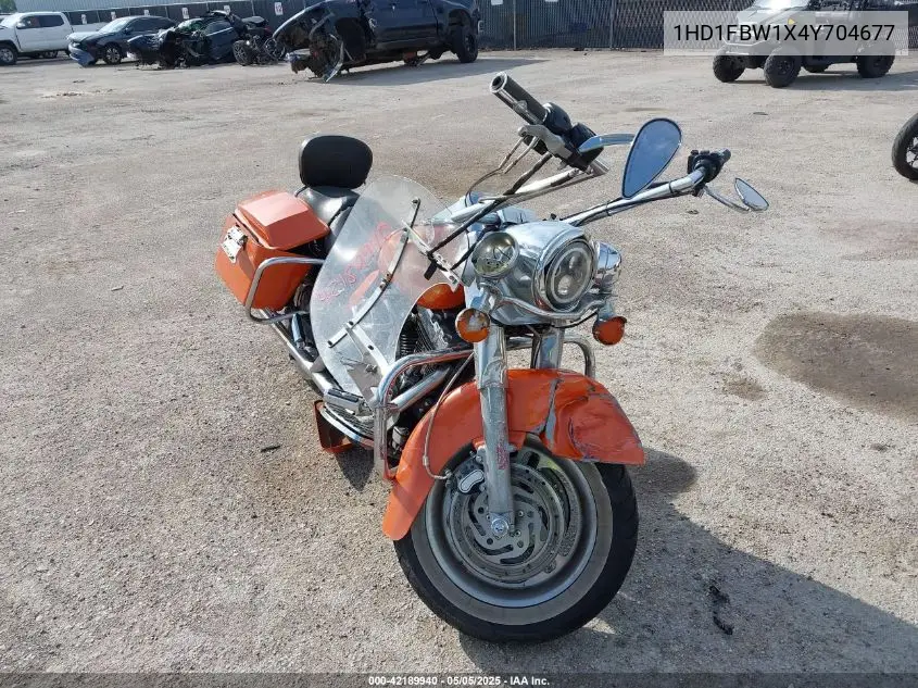 2004 Harley-Davidson Flhri VIN: 1HD1FBW1X4Y704677 Lot: 42189940
