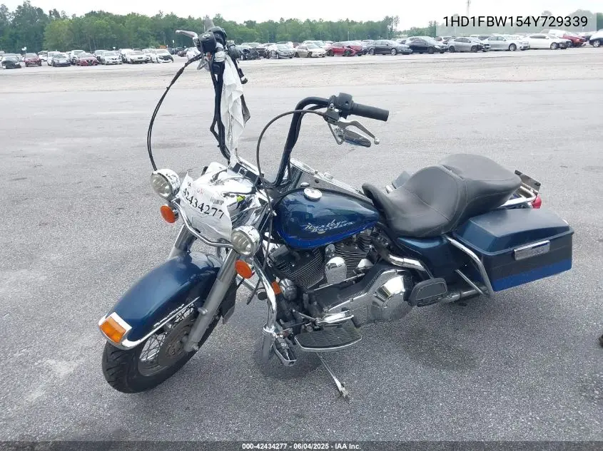 2004 Harley-Davidson Flhri VIN: 1HD1FBW154Y729339 Lot: 42434277