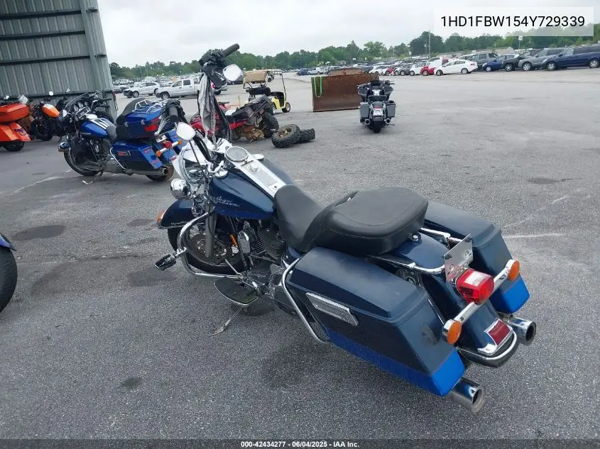 2004 Harley-Davidson Flhri VIN: 1HD1FBW154Y729339 Lot: 42434277