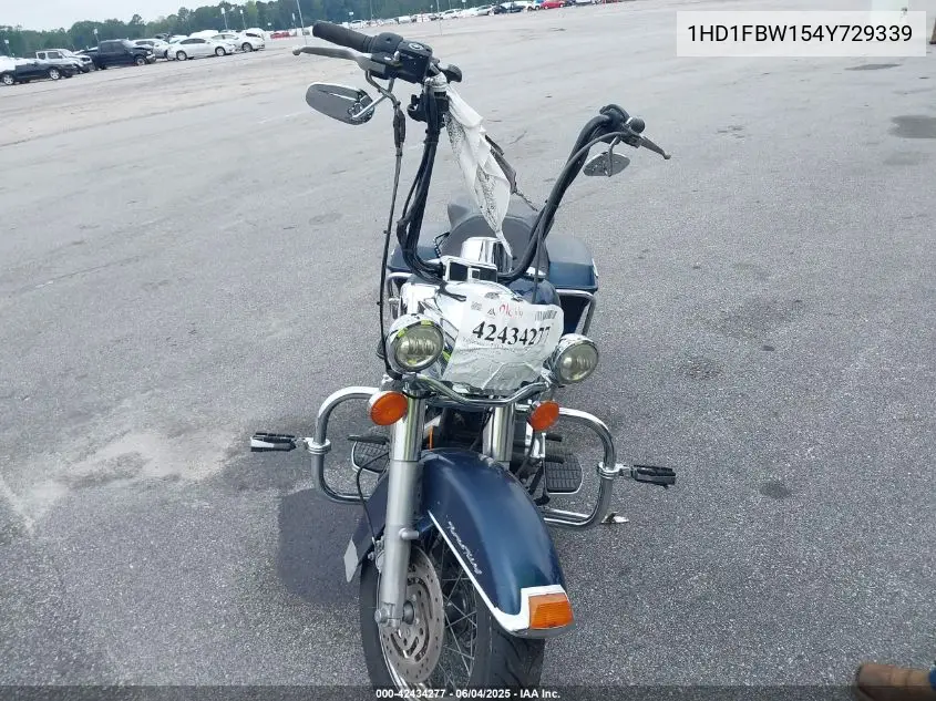 2004 Harley-Davidson Flhri VIN: 1HD1FBW154Y729339 Lot: 42434277