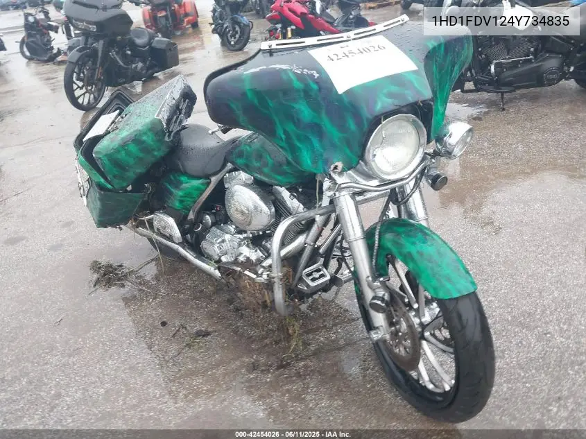 2004 Harley-Davidson Flhr VIN: 1HD1FDV124Y734835 Lot: 42454026