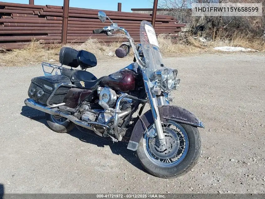 2005 Harley-Davidson Flhrci VIN: 1HD1FRW115Y658599 Lot: 41721972