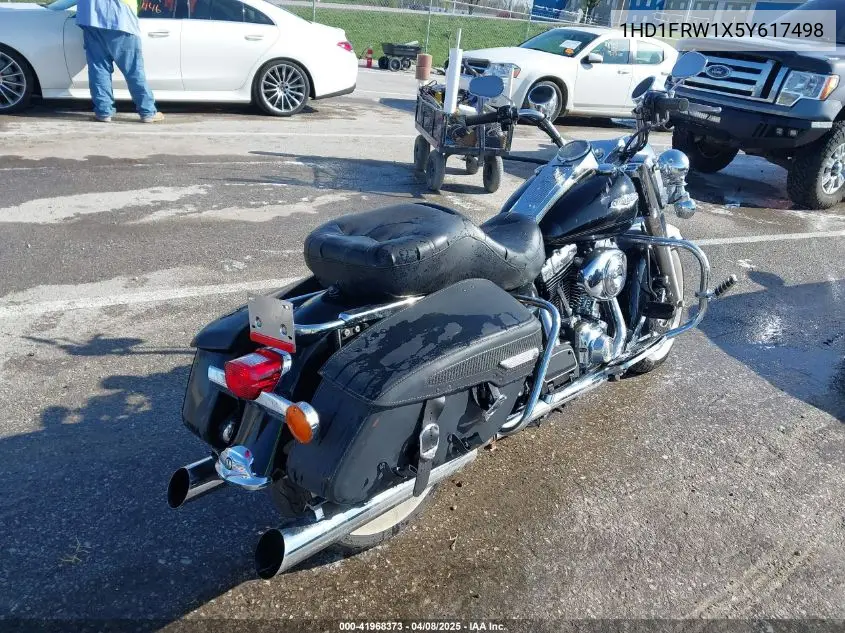 2005 Harley-Davidson Flhrci VIN: 1HD1FRW1X5Y617498 Lot: 41968373