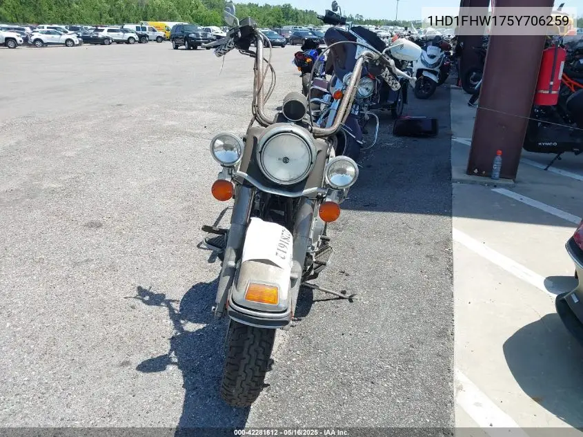 2005 Harley-Davidson Flhpi VIN: 1HD1FHW175Y706259 Lot: 42281612