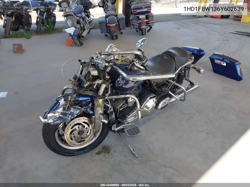 2006 Harley-Davidson Flhri VIN: 1HD1FBW136Y602639 Lot: 42406680