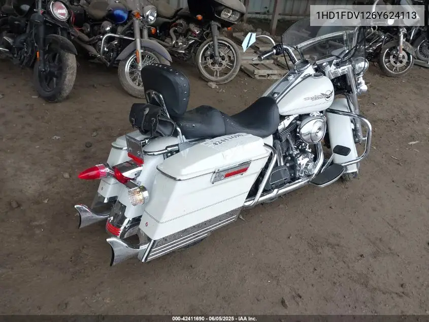 2006 Harley-Davidson Flhr VIN: 1HD1FDV126Y624113 Lot: 42411690
