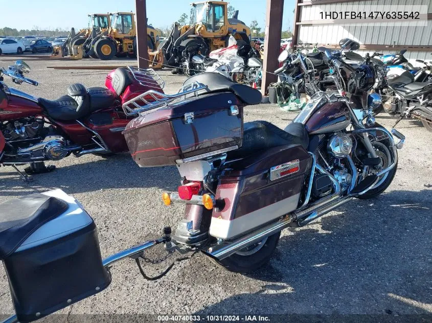 2007 Harley-Davidson Flhr VIN: 1HD1FB4147Y635542 Lot: 40740633
