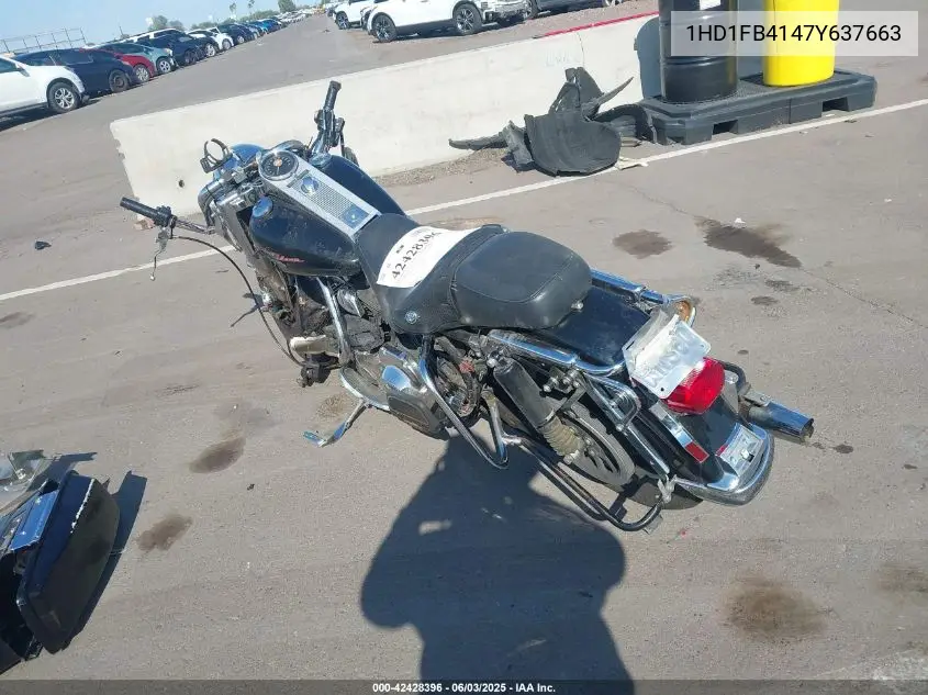 2007 Harley-Davidson Flhr VIN: 1HD1FB4147Y637663 Lot: 42428396