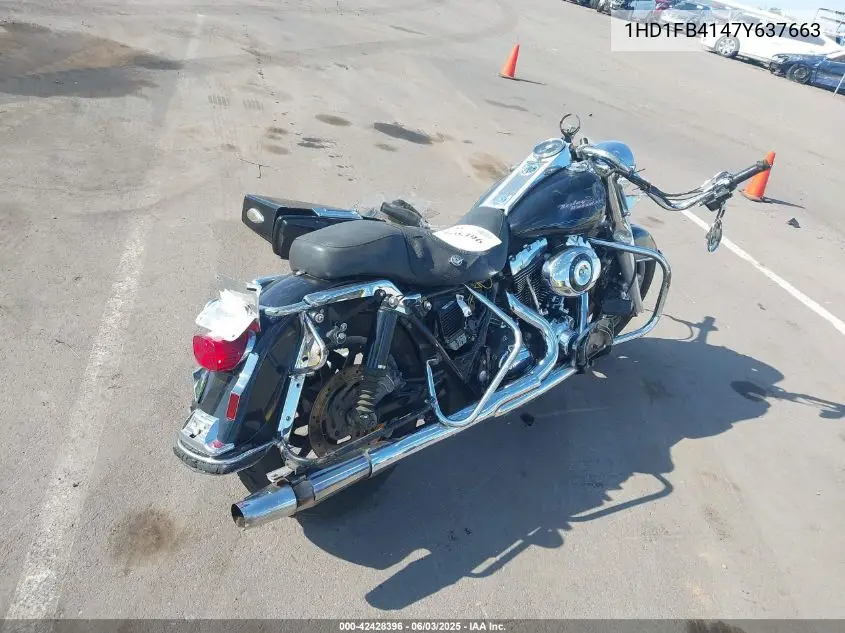 2007 Harley-Davidson Flhr VIN: 1HD1FB4147Y637663 Lot: 42428396