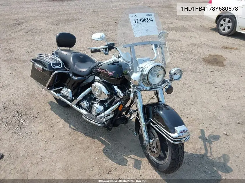 2008 Harley-Davidson Flhr VIN: 1HD1FB4178Y680878 Lot: 42406354