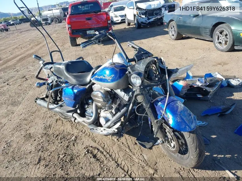 2009 Harley-Davidson Flhr VIN: 1HD1FB4159Y626318 Lot: 42164019