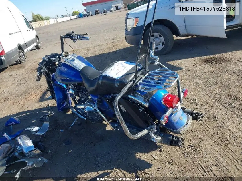 2009 Harley-Davidson Flhr VIN: 1HD1FB4159Y626318 Lot: 42164019
