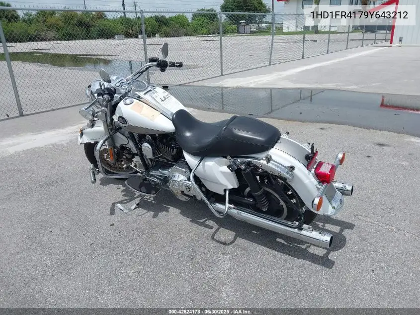 2009 Harley-Davidson Flhrc VIN: 1HD1FR4179Y643212 Lot: 42624178