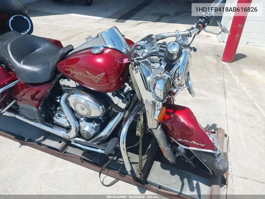 2010 Harley-Davidson Flhr VIN: 1HD1FB418AB616826 Lot: 42124995