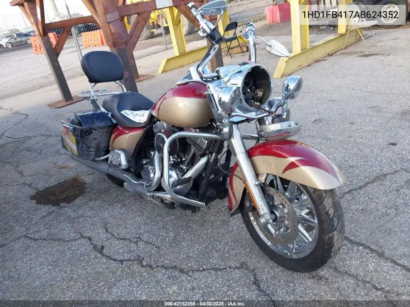2010 Harley-Davidson Flhr VIN: 1HD1FB417AB624352 Lot: 42152355