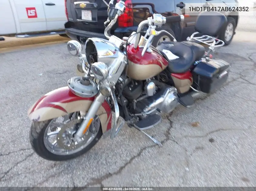 2010 Harley-Davidson Flhr VIN: 1HD1FB417AB624352 Lot: 42152355