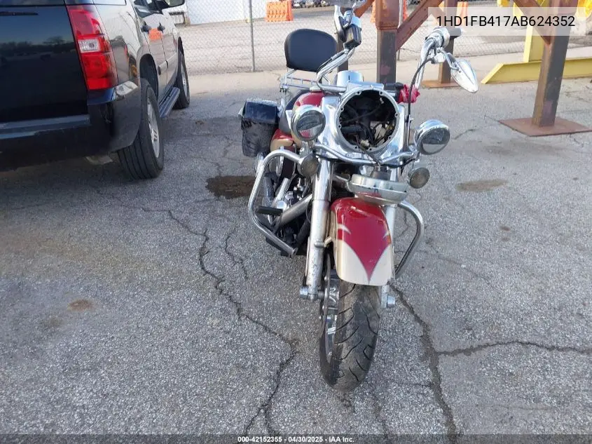2010 Harley-Davidson Flhr VIN: 1HD1FB417AB624352 Lot: 42152355