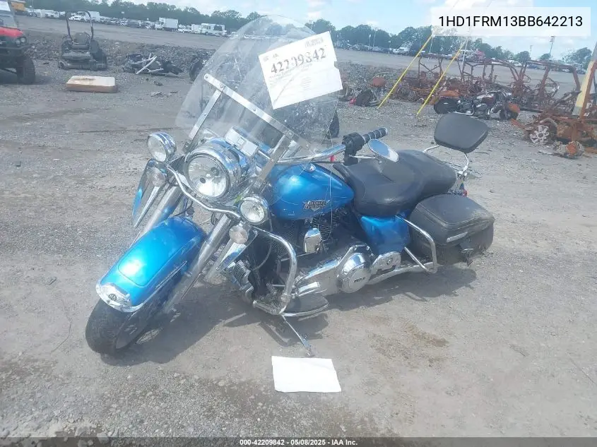2011 Harley-Davidson Flhrc VIN: 1HD1FRM13BB642213 Lot: 42209842