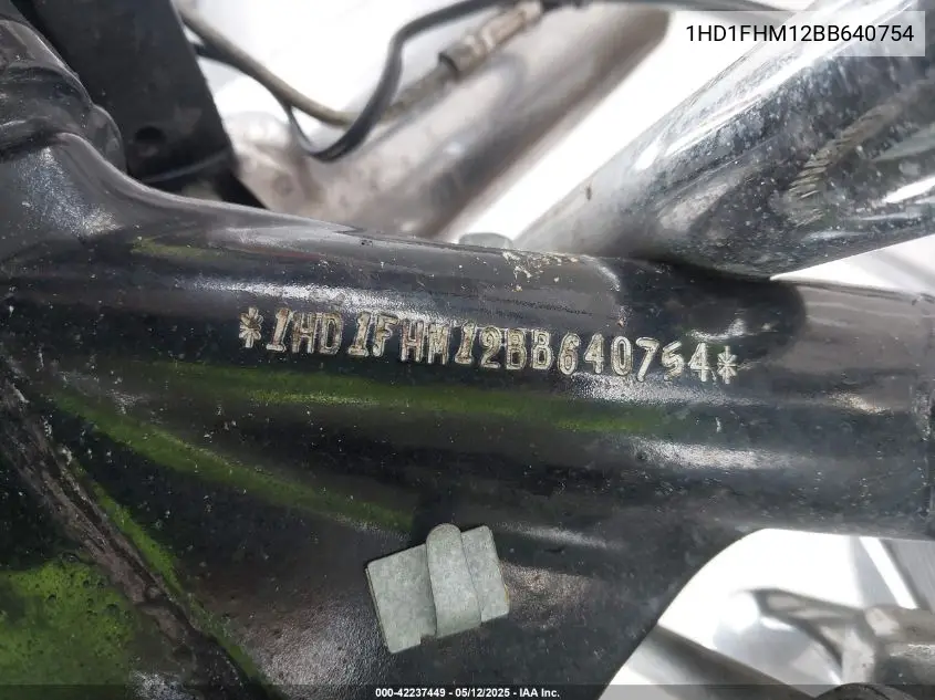 2011 Harley-Davidson Flhp VIN: 1HD1FHM12BB640754 Lot: 42237449