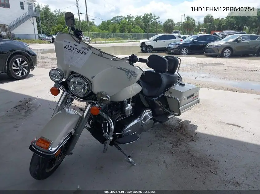 2011 Harley-Davidson Flhp VIN: 1HD1FHM12BB640754 Lot: 42237449