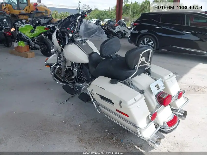 2011 Harley-Davidson Flhp VIN: 1HD1FHM12BB640754 Lot: 42237449