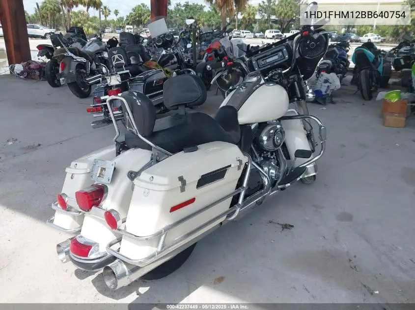 2011 Harley-Davidson Flhp VIN: 1HD1FHM12BB640754 Lot: 42237449