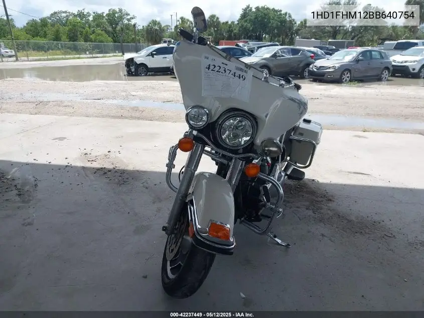 2011 Harley-Davidson Flhp VIN: 1HD1FHM12BB640754 Lot: 42237449