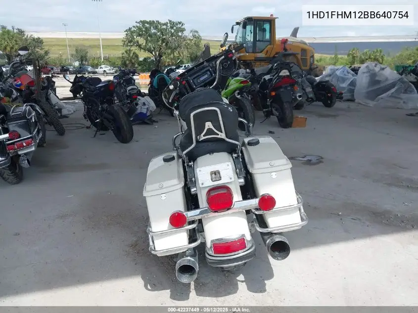 2011 Harley-Davidson Flhp VIN: 1HD1FHM12BB640754 Lot: 42237449