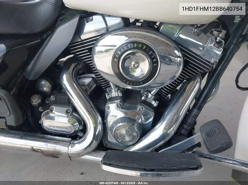 2011 Harley-Davidson Flhp VIN: 1HD1FHM12BB640754 Lot: 42237449