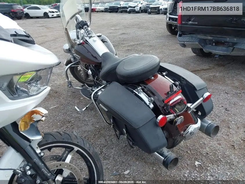 2011 Harley-Davidson Flhrc VIN: 1HD1FRM17BB636818 Lot: 42303463