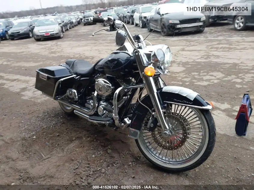 2012 Harley-Davidson Flhr Road King VIN: 1HD1FBM19CB645304 Lot: 41526102
