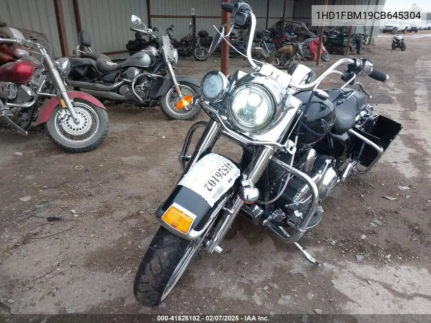 2012 Harley-Davidson Flhr Road King VIN: 1HD1FBM19CB645304 Lot: 41526102