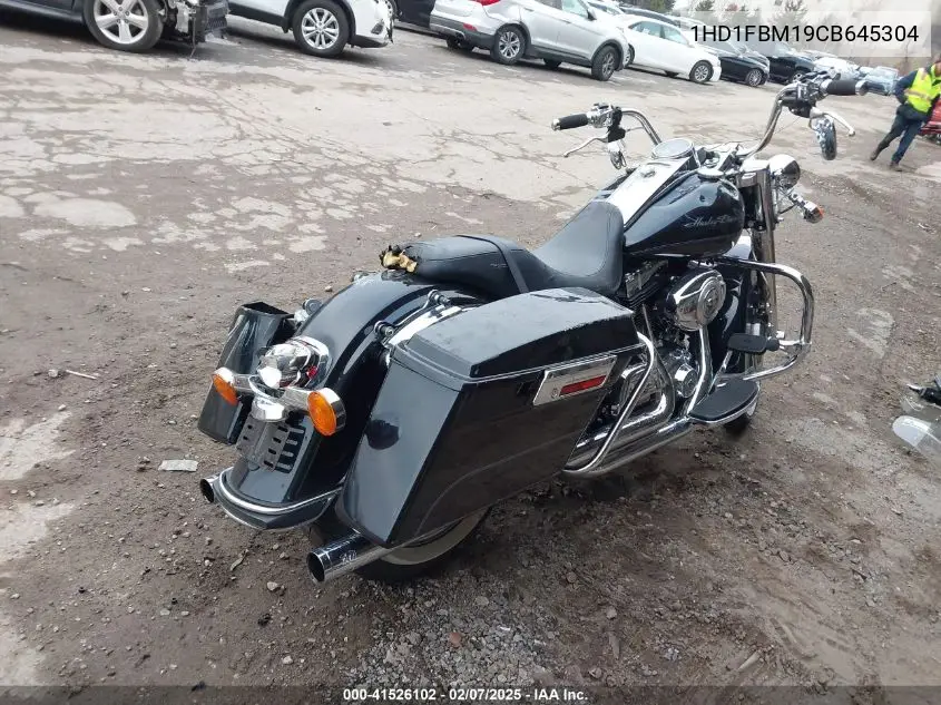 2012 Harley-Davidson Flhr Road King VIN: 1HD1FBM19CB645304 Lot: 41526102
