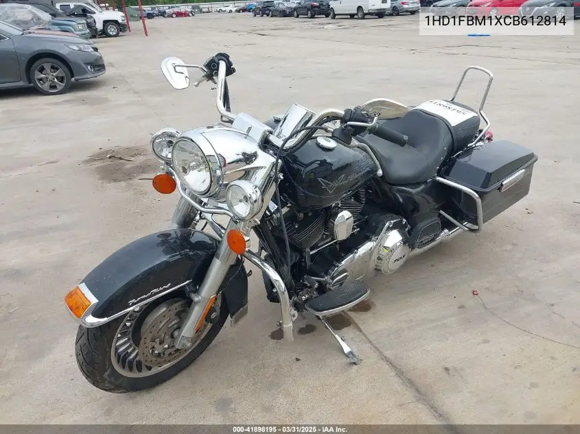 2012 Harley-Davidson Flhr Road King VIN: 1HD1FBM1XCB612814 Lot: 41898195