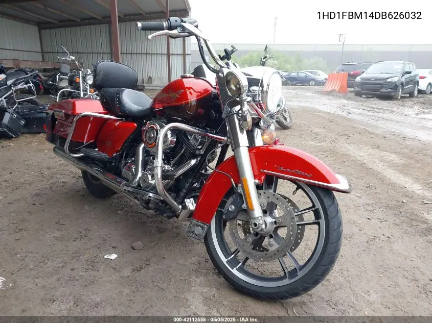 2013 Harley-Davidson Flhr Road King VIN: 1HD1FBM14DB626032 Lot: 42112558