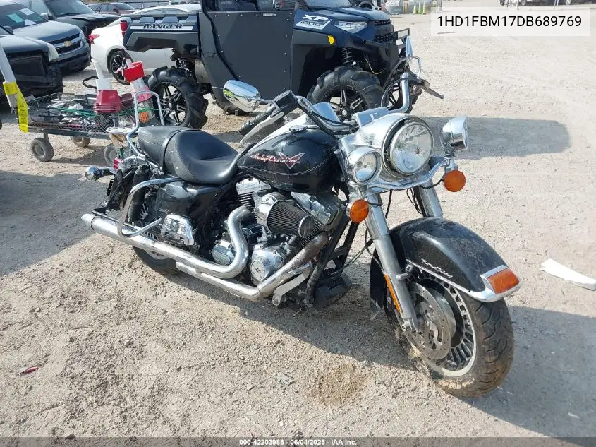 2013 Harley-Davidson Flhr Road King VIN: 1HD1FBM17DB689769 Lot: 42203986