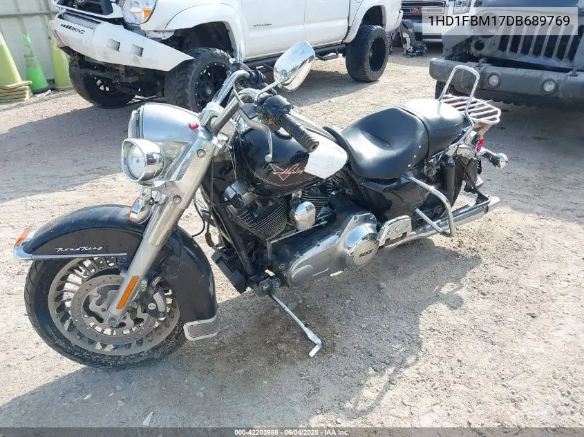 2013 Harley-Davidson Flhr Road King VIN: 1HD1FBM17DB689769 Lot: 42203986