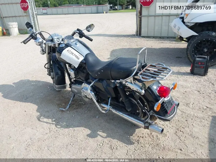 2013 Harley-Davidson Flhr Road King VIN: 1HD1FBM17DB689769 Lot: 42203986