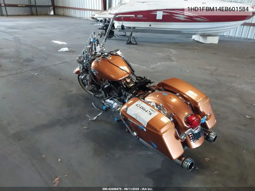 2014 Harley-Davidson Flhr Road King VIN: 1HD1FBM14EB601584 Lot: 42486478