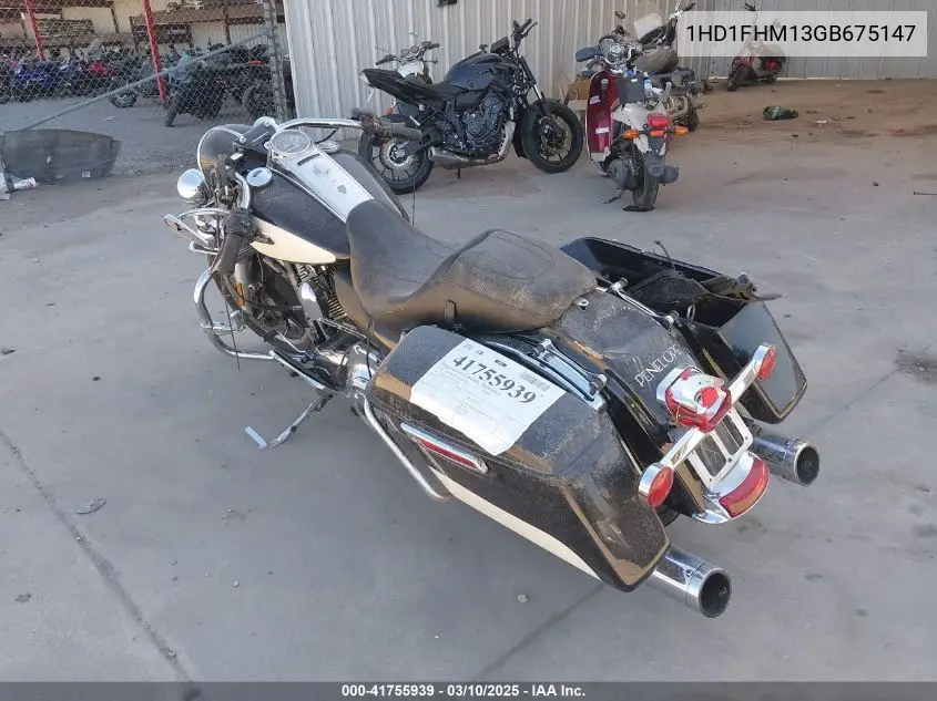 2016 Harley-Davidson Flhp Police Road King VIN: 1HD1FHM13GB675147 Lot: 41755939