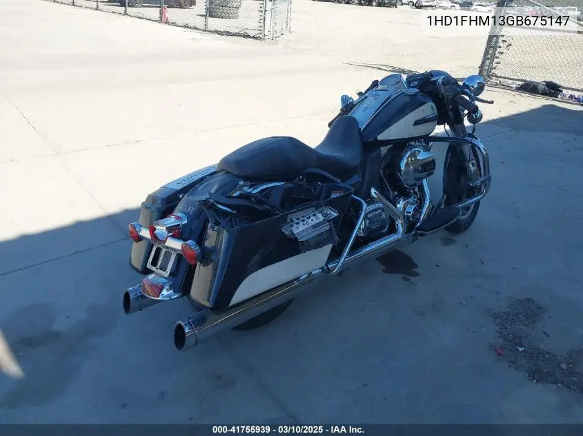 2016 Harley-Davidson Flhp Police Road King VIN: 1HD1FHM13GB675147 Lot: 41755939
